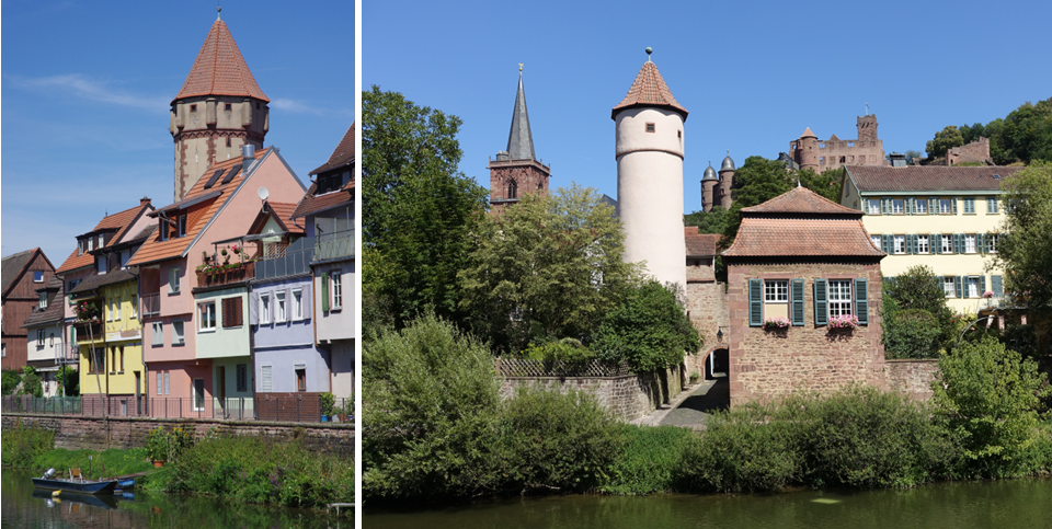 Der spitze Turm von Wertheim und die Tauber